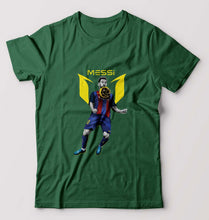 Load image into Gallery viewer, Messi T-Shirt for Men-S(38 Inches)-Dark Green-Ektarfa.online
