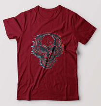 Load image into Gallery viewer, Skull T-Shirt for Men-Maroon-Ektarfa.online
