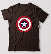 Load image into Gallery viewer, Captain America T-Shirt for Men-S(38 Inches)-Coffee brown-Ektarfa.online
