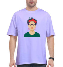 Load image into Gallery viewer, Frida Kahlo Oversized T-Shirt for Men-Lavender-Ektarfa.online
