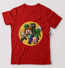 Load image into Gallery viewer, Minecraft T-Shirt for Men-Red-Ektarfa.online
