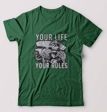 Load image into Gallery viewer, Skull T-Shirt for Men-Bottle Green-Ektarfa.online
