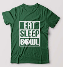 Load image into Gallery viewer, Bowling T-Shirt for Men-Bottle Green-Ektarfa.online
