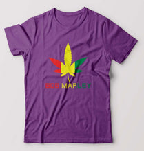 Load image into Gallery viewer, Bob Marley Weed T-Shirt for Men-Purple-Ektarfa.online
