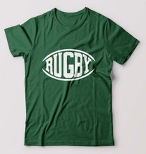 Load image into Gallery viewer, Rugby T-Shirt for Men-Bottle Green-Ektarfa.online
