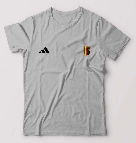 Belgium Football T-Shirt for Men-Grey Melange-Ektarfa.online