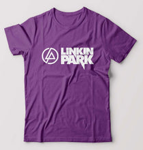 Load image into Gallery viewer, Linkin Park T-Shirt for Men-S(38 Inches)-Purple-Ektarfa.online
