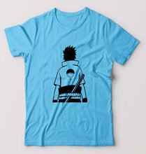 Load image into Gallery viewer, Sasuke Uchiha T-Shirt for Men-S(38 Inches)-Light Blue-Ektarfa.online
