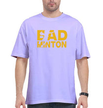Load image into Gallery viewer, Badminton Oversized T-Shirt for Men-Lavender-Ektarfa.online

