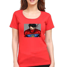 Load image into Gallery viewer, Minnal Murali T-Shirt for Women-XS(32 Inches)-Red-Ektarfa.online
