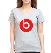 Load image into Gallery viewer, Beats T-Shirt for Women-XS(32 Inches)-Grey Melange-Ektarfa.online
