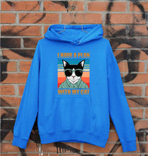 Load image into Gallery viewer, Cat Unisex Hoodie for Men/Women-S(40 Inches)-Royal Blue-Ektarfa.online

