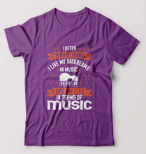 Load image into Gallery viewer, Music T-Shirt for Men-Purple-Ektarfa.online
