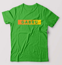 Load image into Gallery viewer, Gabru T-Shirt for Men-S(38 Inches)-flag green-Ektarfa.online
