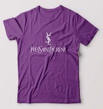 Load image into Gallery viewer, Yves Saint Laurent_YSL T-Shirt for Men-S(38 Inches)-Purple-Ektarfa.online
