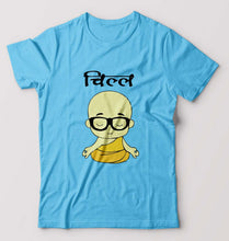 Load image into Gallery viewer, Chill T-Shirt for Men-Light Blue-Ektarfa.online
