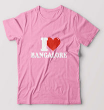 Load image into Gallery viewer, I Love BANGALORE T-Shirt for Men-S(38 Inches)-Light Baby Pink-Ektarfa.online
