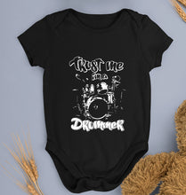 Load image into Gallery viewer, Drummer Kids Romper For Baby Boy/Girl-0-5 Months(18 Inches)-Black-Ektarfa.online
