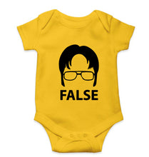 Load image into Gallery viewer, Dwight Schrute Kids Romper For Baby Boy/Girl-0-5 Months(18 Inches)-Yellow-Ektarfa.online
