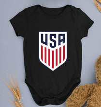 Load image into Gallery viewer, USA Football Kids Romper For Baby Boy/Girl-0-5 Months(18 Inches)-Black-Ektarfa.online
