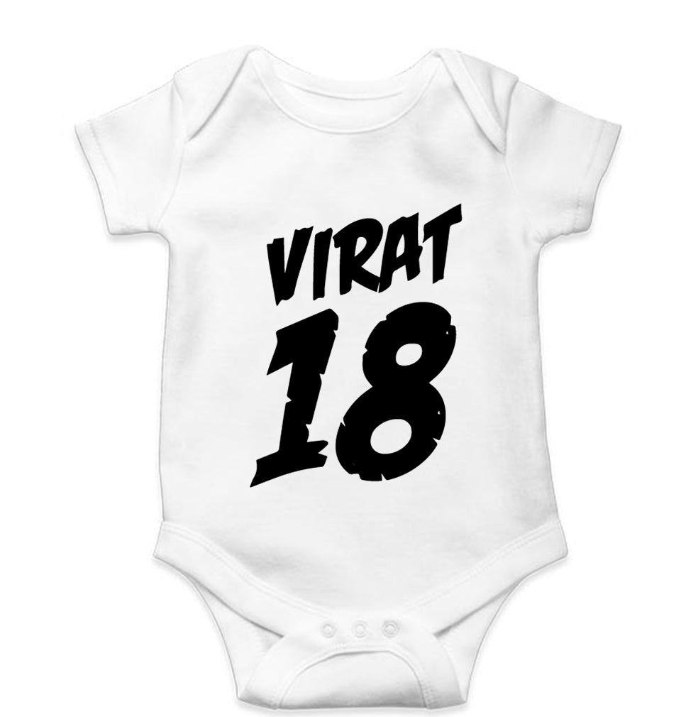 Virat Kohli Kids Romper For Baby Boy/Girl-White-Ektarfa.online