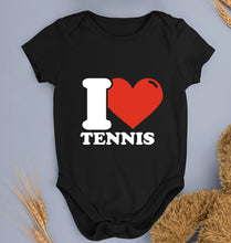 Load image into Gallery viewer, I Love Tennis Kids Romper For Baby Boy/Girl-0-5 Months(18 Inches)-Black-Ektarfa.online
