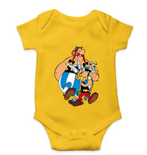 Load image into Gallery viewer, Asterix Kids Romper For Baby Boy/Girl-0-5 Months(18 Inches)-Yellow-Ektarfa.online
