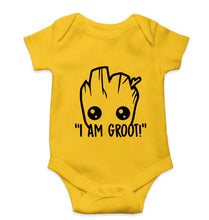 Load image into Gallery viewer, Groot Kids Romper For Baby Boy/Girl-0-5 Months(18 Inches)-Yellow-Ektarfa.online
