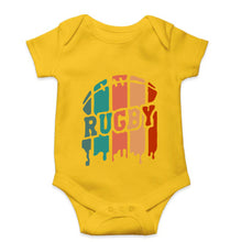 Load image into Gallery viewer, Rugby Kids Romper For Baby Boy/Girl-0-5 Months(18 Inches)-Yellow-Ektarfa.online
