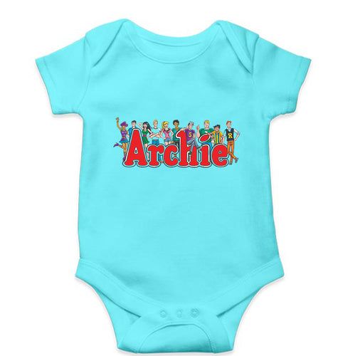 Archie Kids Romper For Baby Boy/Girl-0-5 Months(18 Inches)-Sky Blue-Ektarfa.online