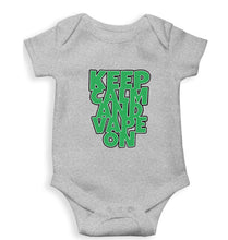 Load image into Gallery viewer, keep calm and vape on Kids Romper For Baby Boy/Girl-0-5 Months(18 Inches)-Grey-Ektarfa.online
