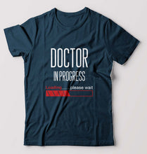 Load image into Gallery viewer, Doctor in progress T-Shirt for Men-S(38 Inches)-Petrol Blue-Ektarfa.online
