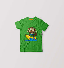 Load image into Gallery viewer, Monkey Banana Kids T-Shirt for Boy/Girl-flag green-Ektarfa.online
