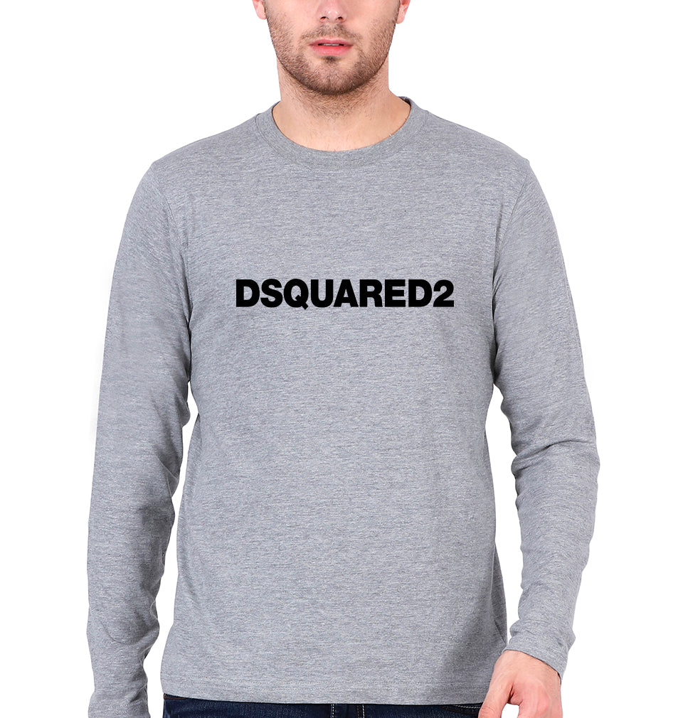 Dsquared2 Full Sleeves T-Shirt for Men-Grey Melange-Ektarfa.online