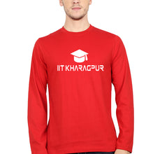 Load image into Gallery viewer, IIT Kharagpur Full Sleeves T-Shirt for Men-S(38 Inches)-Red-Ektarfa.online
