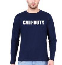 Load image into Gallery viewer, Call of Duty Full Sleeves T-Shirt for Men-S(38 Inches)-Navy Blue-Ektarfa.online
