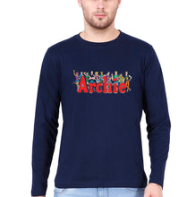 Load image into Gallery viewer, Archie Full Sleeves T-Shirt for Men-Navy Blue-Ektarfa.online
