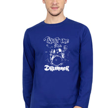 Load image into Gallery viewer, Drummer Full Sleeves T-Shirt for Men-Royal blue-Ektarfa.online
