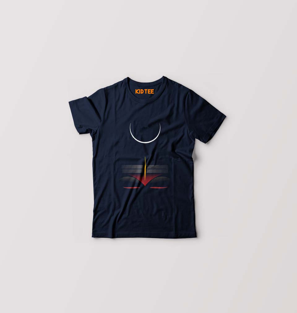 Mahakal Mahadev Bholenath Shiva Shivji Kids T-Shirt for Boy/Girl-Black-Ektarfa.online