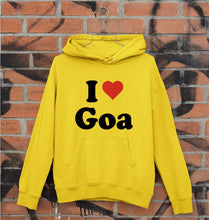 Load image into Gallery viewer, I Love Goa Unisex Hoodie for Men/Women-Mustard Yellow-Ektarfa.online
