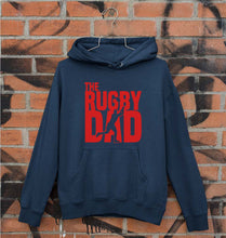 Load image into Gallery viewer, Rugby Dad Unisex Hoodie for Men/Women-Navy Blue-Ektarfa.online

