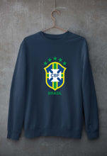 Load image into Gallery viewer, Brazil Football Unisex Sweatshirt for Men/Women-Navy Blue-Ektarfa.online
