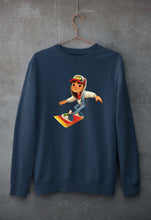 Load image into Gallery viewer, Subway Surfers Unisex Sweatshirt for Men/Women-S(40 Inches)-Navy Blue-Ektarfa.online

