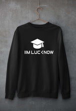 Load image into Gallery viewer, IIM L Lucknow Unisex Sweatshirt for Men/Women-S(40 Inches)-Black-Ektarfa.online
