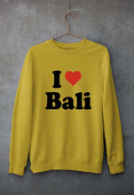 Load image into Gallery viewer, I Love Bali Unisex Sweatshirt for Men/Women-Mustard Yellow-Ektarfa.online
