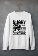 Load image into Gallery viewer, Rugby Unisex Sweatshirt for Men/Women-White-Ektarfa.online
