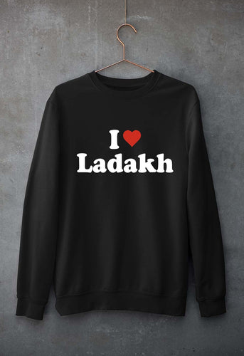 I Love Ladakh Unisex Sweatshirt for Men/Women-Black-Ektarfa.online
