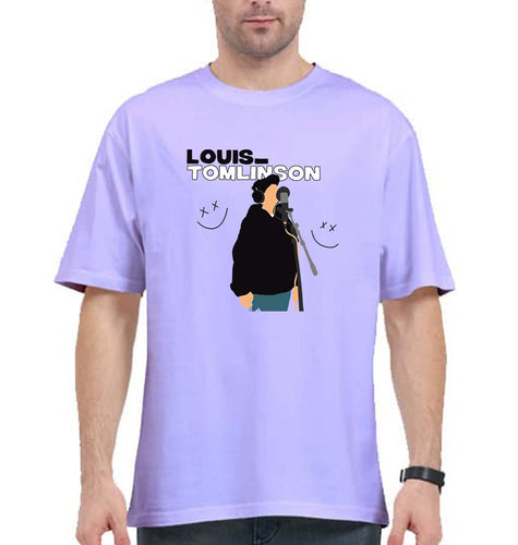 Louis Tomlinson Oversized T-Shirt for Men-Lavender-Ektarfa.online