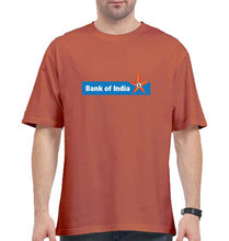 Load image into Gallery viewer, Bank of India Oversized T-Shirt for Men-Coral-Ektarfa.online

