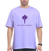 Load image into Gallery viewer, New York University Oversized T-Shirt for Men-Lavender-Ektarfa.online
